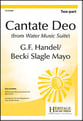 Cantate Deo Two-Part choral sheet music cover